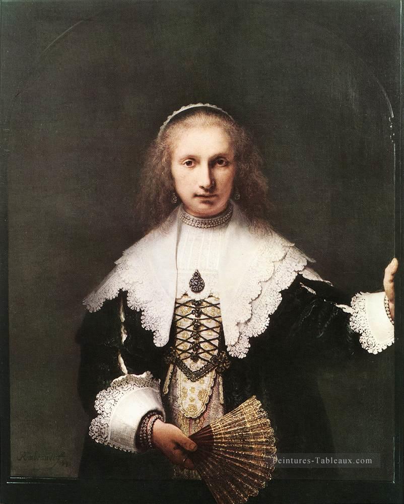 Agatha Bas portrait Rembrandt Peintures à l'huile